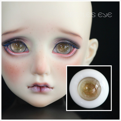 taobao agent 【Beetles】BJD / SD handmade glass eyeball tea golden iris gold sand pupil BQ-03N