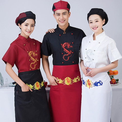 Пятизвездочный отель шеф-повар для мужчин с короткими рукавами летние шеф-повар