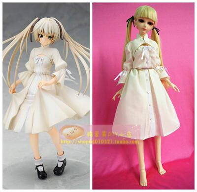 taobao agent Doll, spring clothing, white dress, set, scale 1:3, scale 1:4