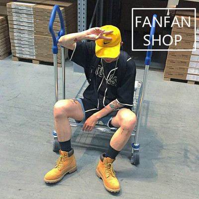 taobao agent Martens, yellow high footwear, low boots, 2023, couple clothing for lovers