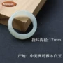 Đích thực đặc biệt cung cấp Maya ice white jade nhẫn vòng nữ vòng ít ngón tay vài món quà trang sức ngọc vòng cổ mặt dây chuyền xanh ngọc bích đậm