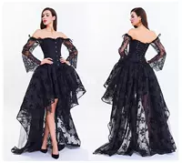 Women's Sexy Gothic Victorian Steampunk Corset Dress Leather