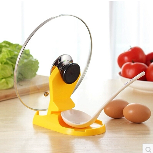 Крышка складной горшки с кухней, многофункциональная комбинированная крышка для горшка, суп -ложка, пластиковая суп -ложка