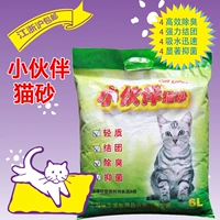Маленький партнер кошачий песчаный кот Песчаный дворец Группа хорошая/легкая очистка 6 л. Около 5 кг питомец