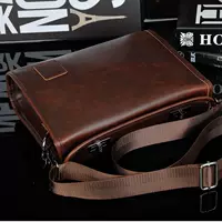 Original Crazy Horse Leather Men Bag Men Casual Vintage Shoulder Shoulder Bag Double twist lock thiết kế theo xu hướng túi chéo túi furla