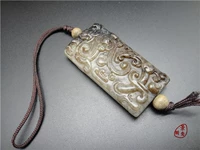 〓 Shuanglong Jade Lezi 代 〓 〓 螭 螭 〓 〓 〓 〓 〓 〓 Античный антикварный старый объект Старые нефриты статьи