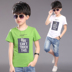 15 chàng trai 7 mùa hè 8 trẻ em 9 áo sơ mi ngắn tay 10 chàng trai 'mặc 4 học sinh 6-12 tuổi T-shirt đẹp trai quần áo Áo thun