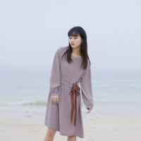 Осенний длинный приталенный корсет, платье с рукавами, юбка, 2020, средней длины
