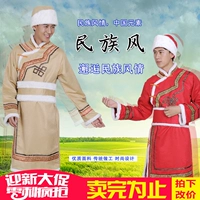 Mông Cổ trang phục Mông Cổ nam Mông Cổ trang phục khiêu vũ trang phục sân khấu Mông Cổ trang phục thiểu số quan ao dan toc