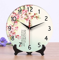 Тихий часовой комната Ченгцина, простые простые часы, висящие часы керамический стол, колокол колокол колокол колокол гостиной в китайском стиле китайский стиль китайский стиль