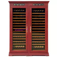 Wisteria Fort ZTB-760W Gỗ rắn Mỹ kết hợp nhiệt độ không đổi kết hợp tủ rượu Mở cửa tủ rượu đôi tủ rượu treo tường phòng khách