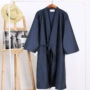 Couple áo ngủ Nhật Bản kimono nam của phụ nữ mùa xuân và mùa thu bông ngắn tay áo choàng tắm và áo gió mùa hè phần mỏng shop đồ ngủ đẹp giá rẻ