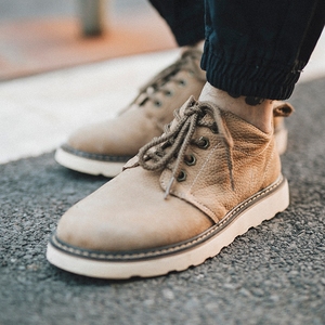 Zhongbang Martin Khởi Động của Nam Giới Mùa Xuân Anh Retro Martin Giày của Nam Giới Khởi Động Teen Giày Da Boots Nam Booties Da