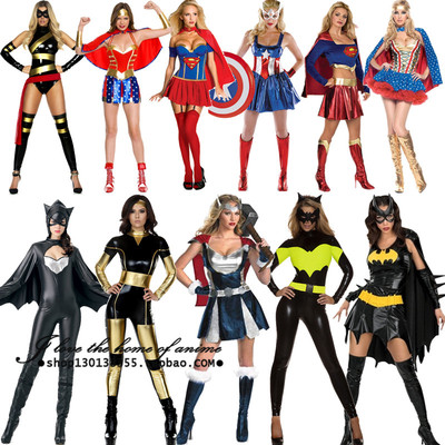 taobao agent Wonder Woman COS clothing Halloween Green Giant Adult War God War, Movie Captain America Captain Clothing