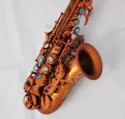 Mua sắm Saxophone Cà phê Uốn cong Treble Gió Bb Khắc mới Nhạc cụ phương Tây Nhạc cụ Saxophone