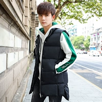 Của nam giới mùa xuân vest Slim Hàn Quốc phiên bản của xuống cotton xu hướng đẹp trai của nam giới áo khoác mùa đông ấm vest vest áo gile phao nam đẹp
