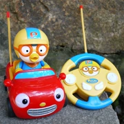Pororo Lele điều khiển từ xa xe trẻ em đồ chơi điện thể thao xe hơi nhạc nhẹ điều khiển từ xa xe