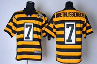 Áo bóng đá NFL Pittsburgh Steelers 7 # ROETHLISBERGER Elite Edition bóng rugby