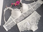 Đặc biệt hàng ngày D Cup Châu Âu và Châu Mỹ Cup mỏng Điều chỉnh Sexy White Lace Sexy Ladies Đồ lót Kích thước lớn Áo ngực