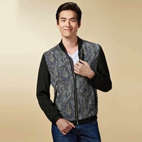 Romeo 2018 xuân mới mẫu áo khoác nam tương phản màu khâu cổ áo khoác bóng chày áo khoác J3A038 áo khoác blazer nam