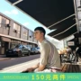 William Wei 2018 mùa hè mới thanh niên ngắn tay xu hướng Mỏng giản dị T-Shirt sọc áo thun áo len nam áo khoác len nam