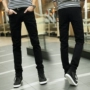JEANS jeans mùa thu nam triều nam quần tây giản dị thẳng chân quần nam quần đen - Quần jean quần sooc nam