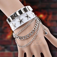 Korean style personalized cool birthday gift bracelet for girls, trendy men’s retro punk bracelet, fashionable and cheap bracelet