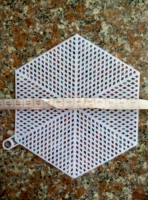 Пластиковая 7ct 7ct Трехмерная вышиваемая сетка DIY Материал ручной работы.