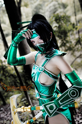 taobao agent [Can be rented] Spot LOL LOL League of Legends Female Shadow Fist Akali Cosplay Clothing Prudes