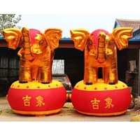 Десятилетний старый магазин 12 Цветный золотой газовый слон модель слона надувное надувное свадебное модель Qi Слон Слон