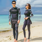 Cặp đôi Đồ bơi Nữ Váy dài tay chống nắng Váy Chia ba mảnh Bộ đồ lặn Quần áo sứa Quần áo Nam Người lớn Đồ bơi Hàn Quốc