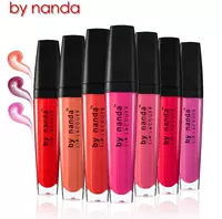 By nanda rose town nhuộm son bóng son bóng mờ son môi giữ ẩm trang điểm nude không thấm nước - Son bóng / Liquid Rouge 	son bóng focallure review	