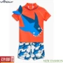 Áo tắm chống nắng cho trẻ em NEXT đi biển 18 mùa xuân bé trai bé cá mập chống nắng quần áo + quần bơi 2 mảnh áo tắm chống nắng cho bé