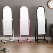 Gương treo sàn dài đầy đủ với gương ký túc xá đa năng tủ quần áo gương nhà lưu trữ hiên thay đồ tủ gương - Gương