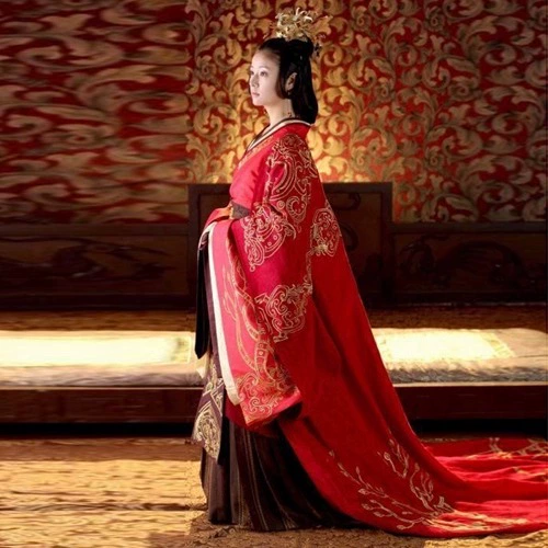 Красота сердце gome hanfu гандикап да красная свадебная одежда королева Император Император Император Мгновенный Китайский