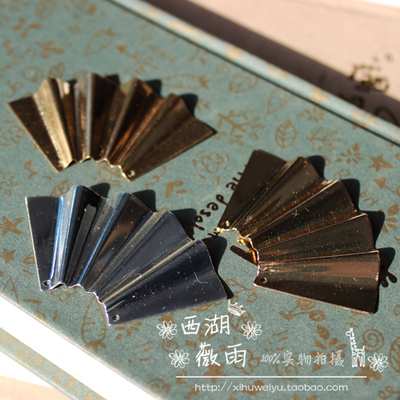 taobao agent DIY51mm brass/gold -plated/silver fan -shaped large flower.Handmade Sword Net 3 Chang Ge Xing Bao Jie Jewelry Accessories