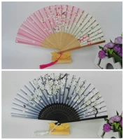Японский китайский круглый веер, складной вентилятор, подарок на день рождения