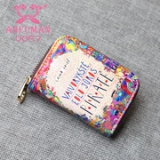 2016 chế biến da tùy chỉnh gói thẻ Hàn Quốc phiên bản của sáng tạo sơn túi xách purse bộ thẻ