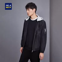 Mẫu áo khoác thời trang nhà HLA Haishu 2018 Thu mới Áo khoác có thể tháo rời Áo khoác nam áo trung niên