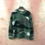 OWF OFF 2018 thời trang đường phố mới ngụy trang áo len màu xanh lá cây dày của bộ đôi nam nữ áo hoodie đôi