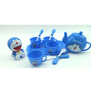 Đích thực Doraemon mô phỏng bộ trà trẻ em chơi nhà đồ chơi bộ trà 9.9 đồ chơi gia đình cho bé