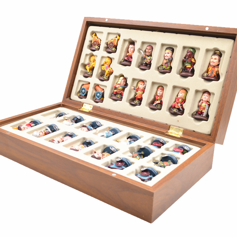 China Direct Mail  2019 Chinese Style Character Gift Three Kingdoms Chess Handicraft 33 * 18 * 8cm # 1piece