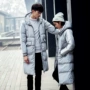 Phần dài mới của Hàn Quốc trong mùa thu và mùa đông của cặp vợ chồng mặc phiên bản Hàn Quốc của tự trồng trọt trùm đầu xuống áo khoác bông áo khoác dành cho nam giới và phụ nữ áo bomber nam