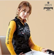 Hàn Quốc mua quần áo golf PGR nữ mùa thu và mùa đông đan áo ấm