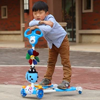 Trẻ em của scooter 3-10 tuổi dual-mục đích scooter bốn bánh bánh xe xe ánh sáng bánh xe có thể gập lại hot xe đẩy em bé ô tô điện trẻ em