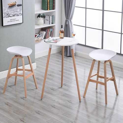 Стол, стол и стул Xiaoya, создайте скандинавские минималистские современные бары кофе с высоким содержанием круглых столов и комбинаций стула