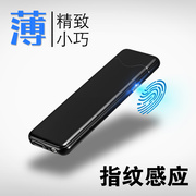 USB nhẹ hơn sạc cá tính của nam giới windproof siêu mỏng thuốc lá nhẹ hơn máy ánh sáng điện nam laser điện tử vân tay cảm ứng