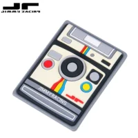 JR Polaroid Cầu Vồng Máy Ảnh Cá Tính Ngoài Trời Velcro Chương Ba Lô Sticker chương pvc miếng dán ủi quần áo rách