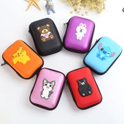 Harajuku Cartoon Square Tai nghe Túi lưu trữ Mini Nhỏ Hàn Quốc Sinh viên trẻ em Đồng xu nhỏ Cô gái