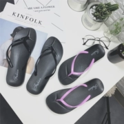 Flip-flop nữ mùa hè trượt sinh viên Hàn Quốc phiên bản của giày chân giản dị màu sắc hoang dã dép và dép đi trong nhà giày bãi biển phẳng